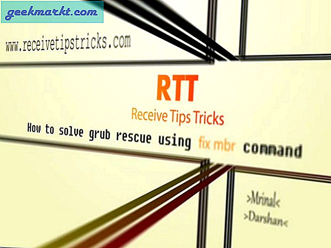 Hvordan fikse Grub Rescue Error med Fixmbr Command