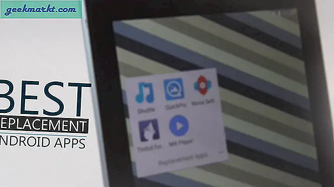 Bedre erstatningsapper for Android (tabell)