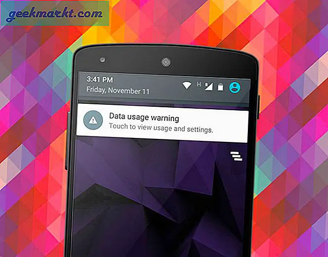 Slik fjerner du grensen for mobildata overskredet varsel