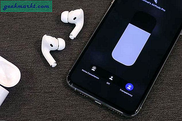 Hvordan bytte til gjennomsiktighetsmodus på AirPods Pro uten å trykke på noen knapper?