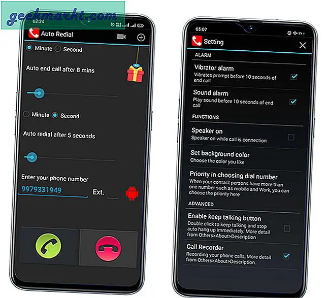 Beste apper for automatisk gjenoppringing for Android
