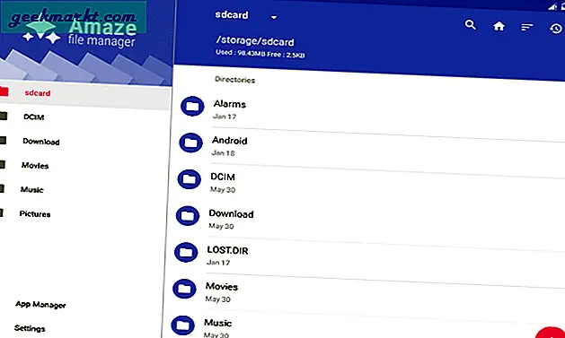Ettersom alle firesticks har 8 GB lagringsplass, er det nyttig å ha en filbehandling for å slette filer og også overføre dem til andre enheter.