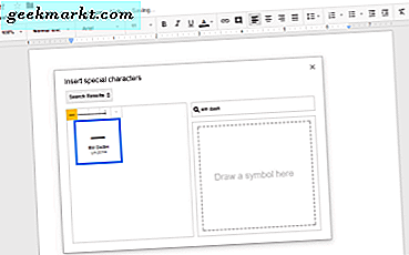 Slik lager du en Em Dash i Google Dokumenter