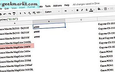 Slik filtrerer du etter farge i Google Ark