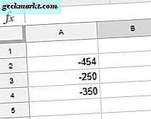 Slik får du absolutt verdi i Google Ark