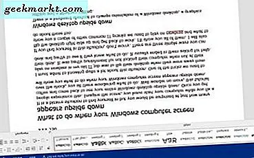 Hva skal du gjøre når datamaskinskjermen vises opp ned