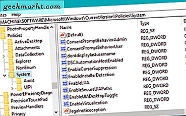 Slik deaktiverer du rask brukerbytte i Windows 10