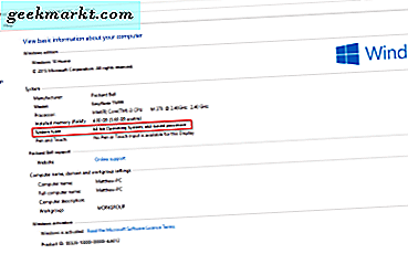 Slik sjekker du om Windows 10 er 32 eller 64-bit