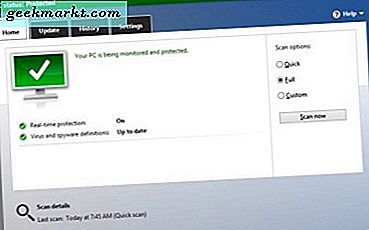 Slik deaktiverer du Windows Defender i Windows 10